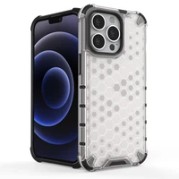 Honeycomb Case šarvu dangtelis su TPU buferiu iPhone 13 Pro skaidrus