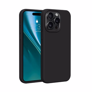 Silikoninis dėklas Etteri - iPhone 15 Pro 6,1" juodas