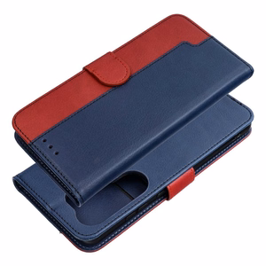 Atverčiamas dėklas Xiaomi Redmi A7 PRO Split Book, tamsiai mėlynas ir raudonas