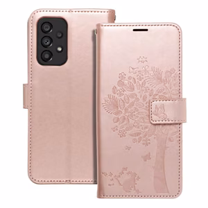 MEZZO Book чехол для Samsung A53 5G дерево розовое золото