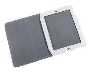 Белый кожаный чехол для Apple iPad 3