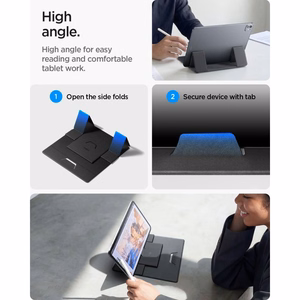 Spigen SlimFold LD201-S8 nešiojamojo kompiuterio stovas, pilkas