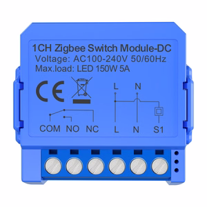 Avatto ZWSM16-DC-1 išmanusis 1 kanalo ZigBee jungiklio modulis su bepotencialiu DC kontaktu