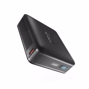 SBS HD 65W 20000mAh USB-C Power Bank with LCD Display - Black