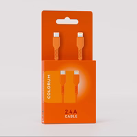 COLORUM laidas USB-C- Lightning 1,8m 2,4A CK12-CL-10 xOrange