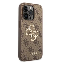 Guess GUHCP15L4GMGBR iPhone 15 Pro 6.1" rudas/rudas kietas dėklas 4G Big Metal Logo