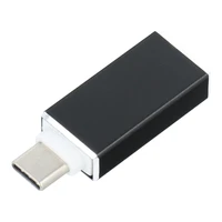 Adapteris OTG USB A 3.0 (moteriškas) į Type C (vyriškas) juodas