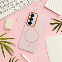 RĖMELIO DANGTELIS Dėklas, suderinamas su MagSafe, skirtas SAMSUNG A37 powder pink