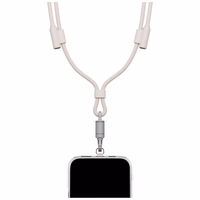 Laidas ENERGEA Lasso Lanyard virvutė telefonui USB-C - USB-C 1.5m 240W smėlio