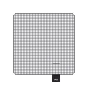 TEESA izoliuotas iškylų pledas 200 x 200 cm, pilkai languotas