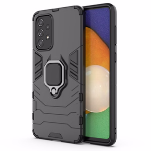 Ring Armor прочный гибридный чехол + магнитный держатель для Samsung Galaxy A73 чёрный
