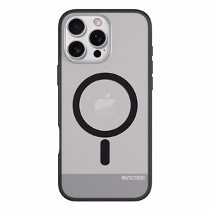 Incase Slim Case dėklas su MagSafe, skirtas iPhone 16 Pro Max, juodas permatomas