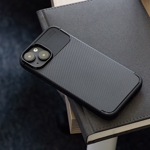 Carbon juodas dėklas for iPhone 17 Pro 6,3"