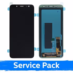 Ekranas skirtas Samsung J600 2018 J6 juodas (Service Pack)