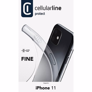 Cellularline Fine dėklas, skirtas iPhone 11, skaidrus
