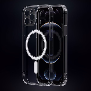 Anti Shock 1,5 mm Mag чехол iPhone 15 Pro Max 6,7" прозрачный защита камеры