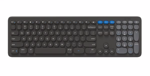 ZAGG Pro klaviatūra 17" pilno dydžio-Charcoal-Nordic (belaidis įkrovimas ant kilimėlio)