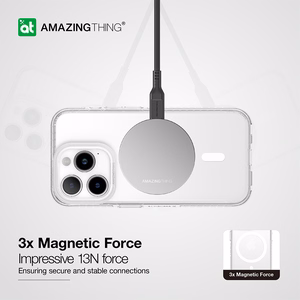 Amazing Thing Titan Pro Magnetinis dėklas telefonui 10FT IP156.7PTMCL Iphone 15 Pro Max skaidrus