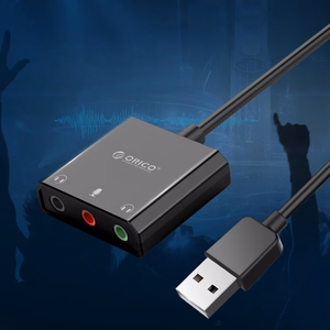 Orico SKT3 USB-A External Sound Card - Black
