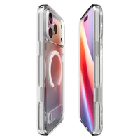 Spigen Ultra Hybrid "S" Magnetinis dėklas telefonui iPhone 17 Pro - Skaidrus ir baltas