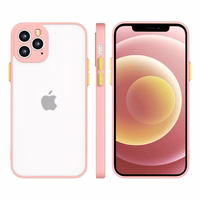 Milky dėklas silikoninis lankstus permatomas dėklas Samsung Galaxy A42 5G rožinis