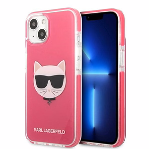 KARL LAGERFELD KLHCP13STPECPI IPHONE 13 MINI 5.4 "DĖKLAS FUCHSIA/FUSCHIA CHOUPETTE HEAD