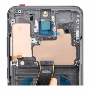 LCD ekranas SAMSUNG S20 4G pilkas SOFT OLED su rėmeliu