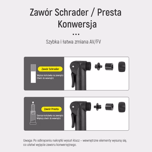 Wozinsky WPR-01 dviračio pompa - juoda
