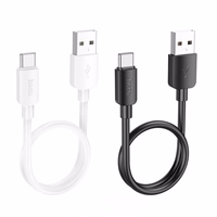 Kabelis USB A į USB C Hoco PD 2,4A 27W 0,25 m X96 juodas