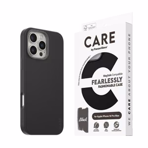 CARE by PanzerGlass Mados dėklas telefonui iPhone 16 Pro Max 6.9" juodas/juodas Magnetinis 1380