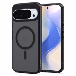 Spigen Ultra Hybrid Mag case for Google Pixel 10 Pro XL, with MagSafe, clear and black