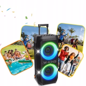 Bluetooth belaidis garsiakalbis W-KING T12 juodas