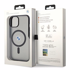BMW IML Signature MagSafe dėklas telefonui iPhone 15 Plus / 14 Plus - juodas