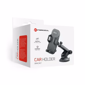 Car phone holder Forcell F-Grip Carbon Bracket mounting arm windshield / dashboard black