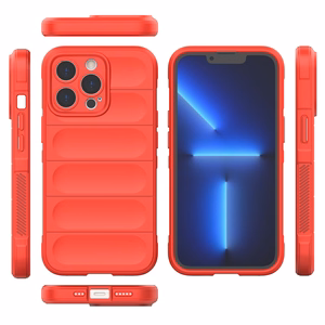 Чехол Magic Shield для iPhone 13 Pro гибкий бронированный красный