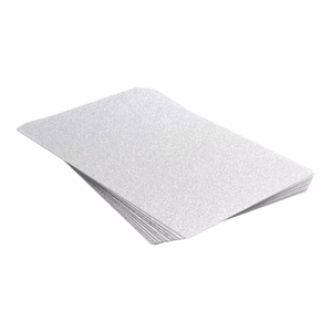 Plėvelė galiniam dangteliui 180 x 120 mm 10 vnt. - sidabrinė