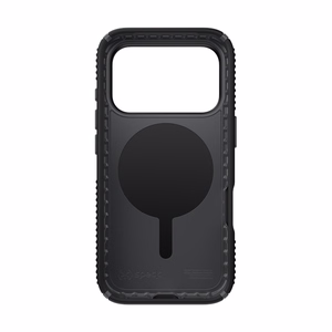 Speck Presidio2 Grip MagSafe dėklas, skirtas iPhone 17 Pro, „Black / Slate Grey“ spalvos