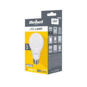Rebel A60 LED lemputė, 12 W, E27, 6500 K, 230 V