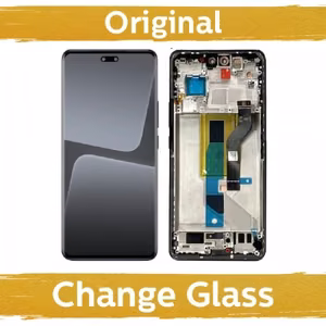 LCD ekranas, suderinamas su Xiaomi 13 Lite su rėmeliu / juodas (Atnaujintas: Kinija)