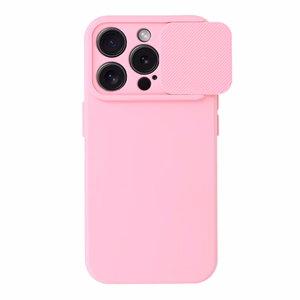 Camshield Soft dėklas telefonui Iphone 15 Pro Max šviesiai rožinė