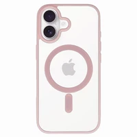 Acrylic Color Magsafe dėklas iPhone 17 šviesiai rožinis