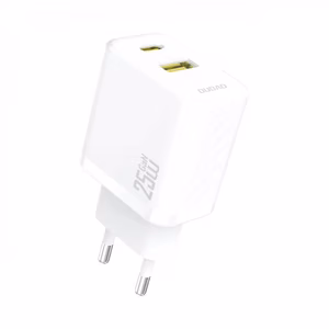 Dudao A26T GaN 25W Зарядное устройство USB-A USB-C - белый