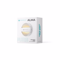 LED Night Lempa round PURE FLC-20 ALMA PIR baltas 500mAh Forever Light