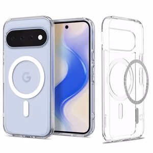 Spigen Ultra Hybrid Mag MagSafe dėklas, skirtas Google Pixel 11, skaidrus / baltas
