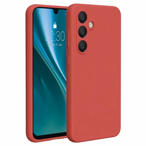 Etteri silikoninis dėklas Samsung Galaxy A36 5G, avietinis