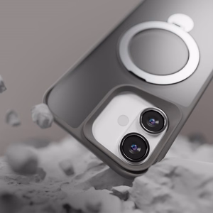 Etteri Matinis Mag Ring dėklas for iPhone 16 Plus 6,7" pilkas