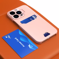 Odinis dėklas su stovu Samsung Galaxy S23, kortelių piniginės tipo, rožinis