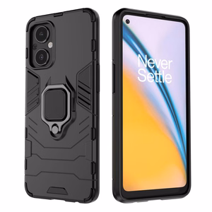 Ring Armor tvirtas hibridinis dėklas su magnetiniu laikikliu OnePlus Nord N20 5G Juodas