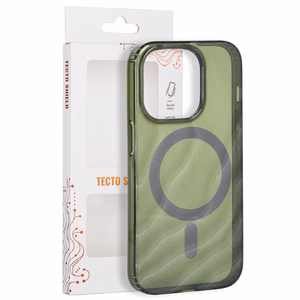 „Tecto Shield Desert Mag“ dėklas, skirtas iPhone 14 Pro 6,1", tamsiai alyvuogių spalvos
