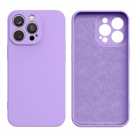 Silikoninis dėklas iPhone 14 Plus silikoninis dėklas violetinis